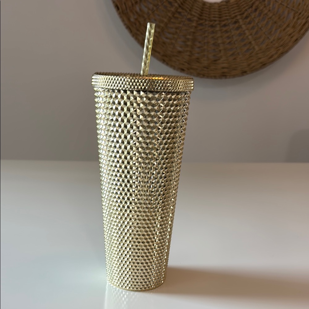 Starbucks Gold Studded Tumbler Accents- NWT - Picture 3 of 5